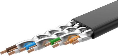 Kabllo rrjeti Ugreen Ethernet RJ45 Cat 7 STP, 10 m, e zezë