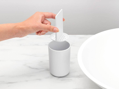 Mbajtës furçash dhëmbësh Brabantia, plastik, i bardhë