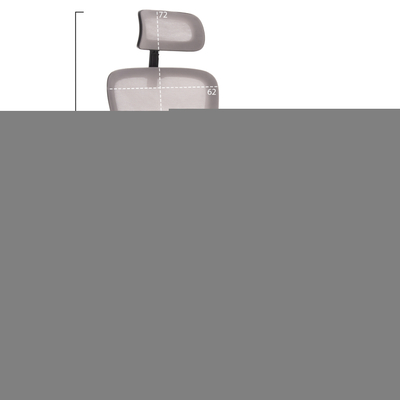 Karrige zyre BLAZER HM1205.05, rrjetë gri, kornizë najloni e zezë