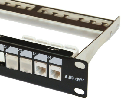 Patch panel LEXI-Net modular, 24 porta, 1U, i zi