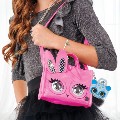 Aksesor çante Purse Pets Night and Day Divas Luxey Charms, me medaljon dhe pasqyrë, stile nga më të ndryshmet