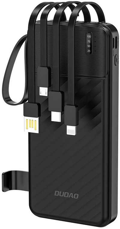 Power bank Dudao K11, 10000mAh, 10W, e zezë