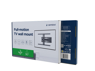 Mbajtëse muri TV Gembird WM-xx, 43"-90", 50 kg, e zezë