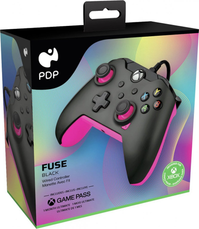 Kontroller PDP Fuse, me kabllo, i zi / rozë