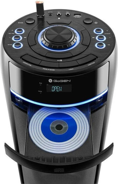 Kuti muzike karaoke portabël pa markë, me Bluetooth, radio FM edhe drita LED