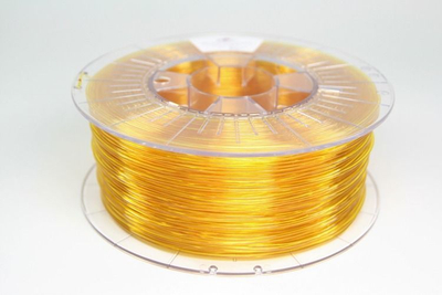 Filament 3D Spectrum PETG, transparent, i verdhë