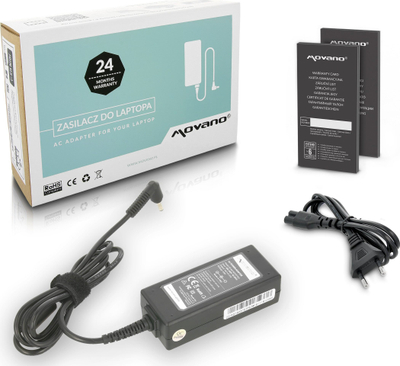 Karikues laptopi Movano për Asus, 45W, 19V 2.37A, i zi