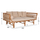 Divan ditor Aliki 200x100x86Hcm (HM9658), bezhë