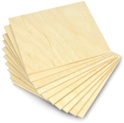 Panele kompensate thupre NoBrand, 3mm, 110x120mm, set me 10 copa, ngjyrë natyrale
