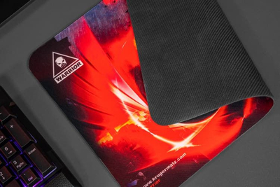 Mousepad Kruger&amp;Matz Warrior KM0767, multispandex, bazë gome kundra rrëshqitjes, i zi