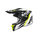 Helmetë motocross Airoh Strycker Racr, madhësia XL, zi bardhë verdhë