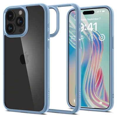 Mbrojtëse Spigen Crystal Hybrid për iPhone 15 Pro Max, transparente