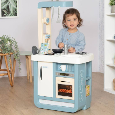Kuzhinë loje elektronike Smoby Bon Appetit, me zë gatimi, blu