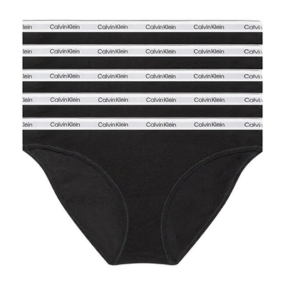 Mbathje për femra Calvin Klein, 5 copë, të zeza