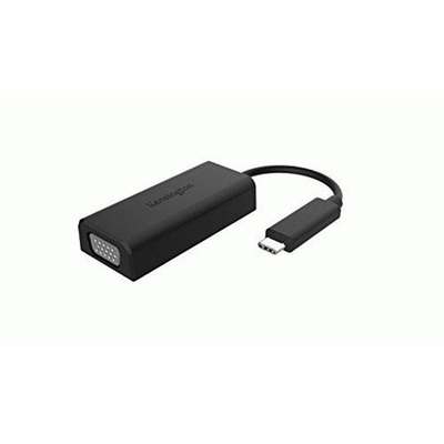 Adapter video Kensington CV2000V, USB‑C në VGA, 1080p, i zi