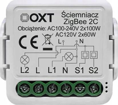 Интелигентен димер модул Oxt Mini, 2 кола, ZigBee Tuya