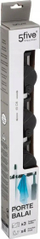 Mbajtës rrëshqitës për fshesa 5Five Simply Smart, alumin, 40 cm, i bardhë