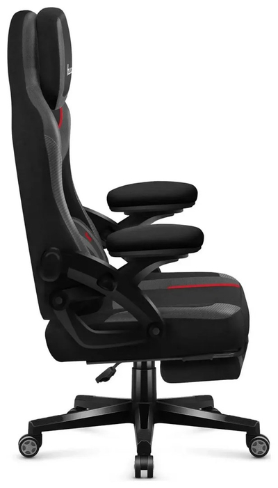 Karrige gaming Force 4.6 Carbon, ergonomike, me këmbëmbajtëse, e zezë gri