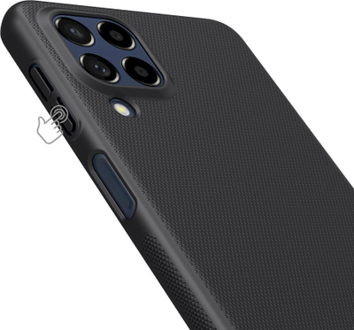 Këllëf telefoni Nillkin Super Frosted, Samsung Galaxy M53 5G, plastik i fortë, i zi