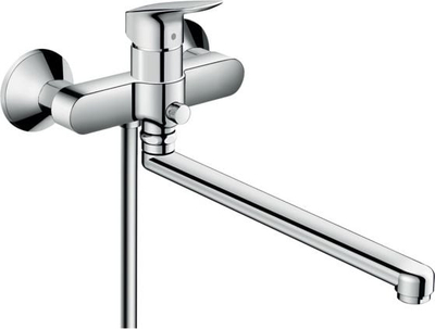 Славина за када Hansgrohe Logis 71402000, ѕиден миксер, хром