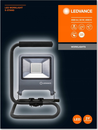 Prozhektor pune LED LEDVANCE Worklight S-Stand, 50W, IP65, gri