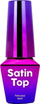 Top Coat për thonj MollyLac Satin, efekt mat sateni, 10ml, rozë