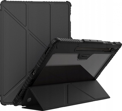 Mbulesë tablet Nillkin Bumper PRO për Samsung Galaxy Tab S9 Ultra, me qëndrim, e zezë