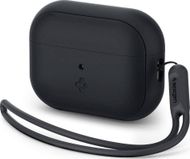 Mbështjellëse Spigen Silicone Fit Strap për AirPods Pro 2, silikoni, me rrip, e zezë