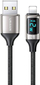 Kabllo USB Usams US-SJ575, USB-A me Lightning, 1.2m, e zezë