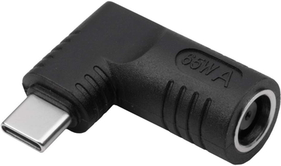 Përshtatës laptopi Akyga AK-ND-D01, 7.9 x 5.5 mm pin në USB-C, 65W, i zi