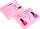 Set kozmetike për kalamaj Makeup Painting Beauty Case, valixhe, rozë