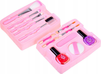 Set kozmetike për kalamaj Makeup Painting Beauty Case, valixhe, rozë