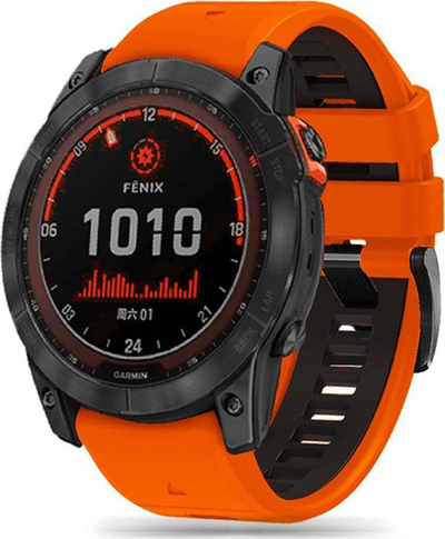 Rrip ore Tech-Protect Iconband Pro për Garmin Fenix 3 5X 3H, TPU, portokalli e zezë