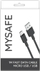 Kabllo USB Mysafe USB A në microUSB, 1 m, 2.4A, e zezë