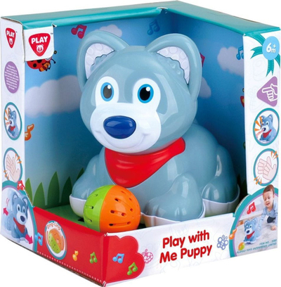 Loje qenush interaktiv Playgo Play with Me Puppy, me top, blu