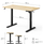 Sense7 Nojo Light Електрично Стоечко Биро, 120 cm x 60 cm, Светло Кафеаво-Црно