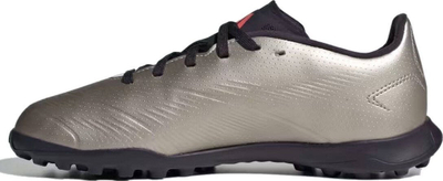 Këpucë futbolli për kalamaj adidas Predator League TF Jr IF6414, për bar sintetik, gri e zezë