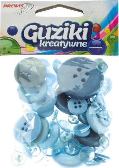 Butona kreativë Brewis Creative Buttons, 40g, blu