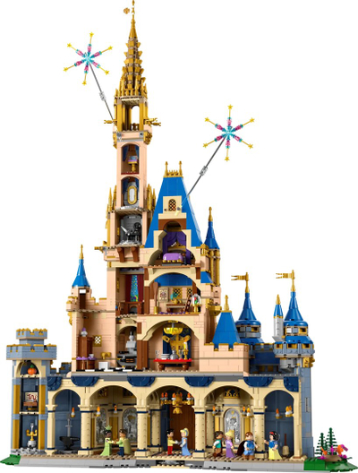 Set LEGO Disney Castle, komplet ndërtimi koleksion, kështjellë dekorative, shumëngjyrësh