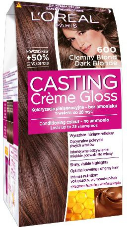 Bojë flokësh L’Oréal Casting Crème Gloss 600, bionde e errët, pa amoniak