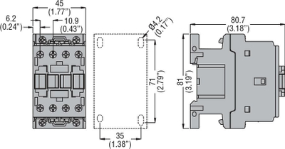 Kontaktor fuqie Lovato Electric BF18T2A230, 32A, 230V AC, portokalli