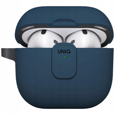 Kënte mbrojtëse Uniq Clyde për kufje AirPods 4, TPU, me kapak, blu