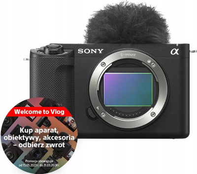 Kamerë vlogu Sony ZV-E1, Full Frame 12MP, 4K 10-bit, me objektiv 28-60mm, e zezë