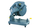 Машина за сечење метал Nutool, 2200W, диск 355mm, сива