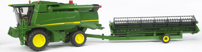 Lodër kombajë vjelëse Bruder John Deere T670i, e gjelbër