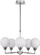 Llambadar tavani Logos Hanging Lamp Satin 35-05458, 5x25W G9, krom me sfera të bardha