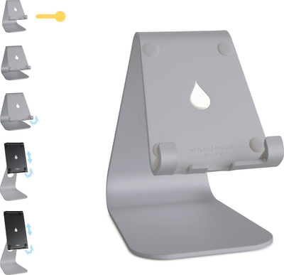 Mbajtëse telefoni Rain Design mStand Mobile, alumin, deri 8", gri hapësinor