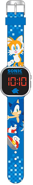 Orë digjitale për fëmijë Disney Sonic The Hedgehog, e kaltër