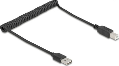 Kabllo USB DeLOCK 90130, USB 2.0 A në B, 0.8 m, i zi