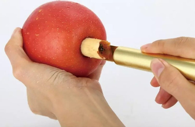 Heqës bërthamash për fruta KingHoff, çelik inox, i argjendtë